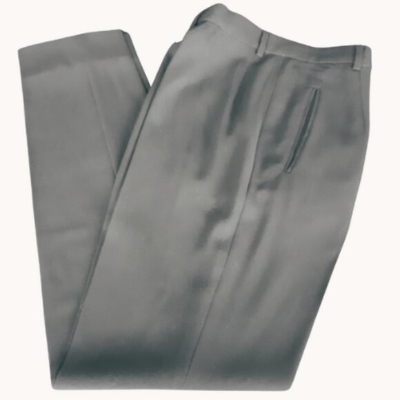 Antonio Fusco Milano Vintage SZ 4 - 2 Piece Pant Suit Chocolate Brown 100% Wool - Picture 12 of 16